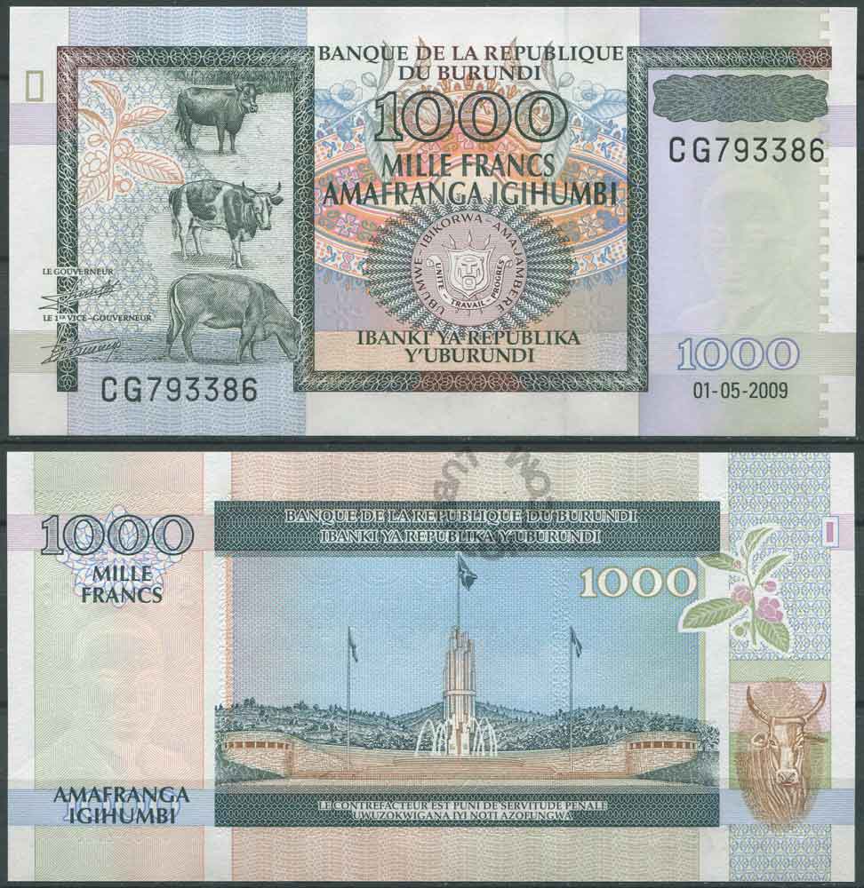 Купюра 2009. Бурундийский Франк 1000. Банкнота Бурунди 1000 франков. Красивые банкноты Бурунди. Mille Francs 1000 банкнота.