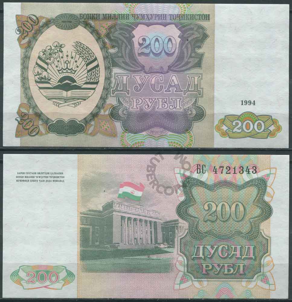 Банкноты Таджикистан 1 рублей, 1994. 20 Рублей 1994 Таджикистан. Таджикистан 10 рублей 1994 года. Бумажные деньги Таджикистана.